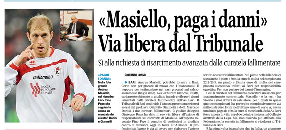 Processo Masiello: all’Avv. Giuseppe Pepe il compito di quantificare i danni